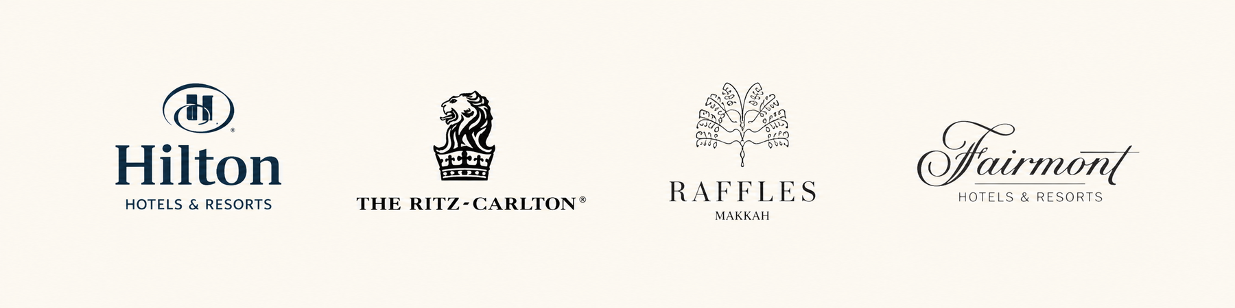 Le Meridien, Sheraton and Sofitel hotel logos